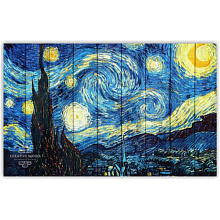 Яркие декоративные панно Creative Wood ART Звездная ночь - Ван Гог